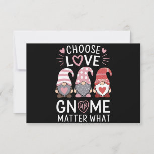 Carte De Remerciements Valentines Jour Choisir Amour Gnome Matière Quoi