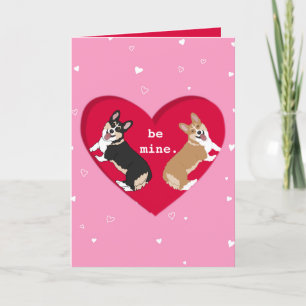 Carte De Remerciements Valentines Jour Corgi XOXO