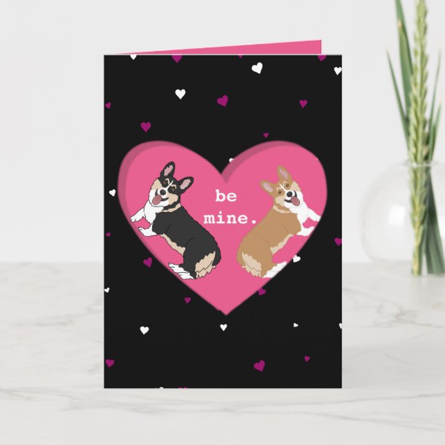 Carte De Remerciements Valentines Jour Corgi XOXO (Devant)