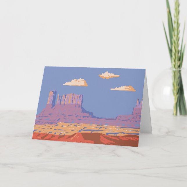 Carte De Remerciements Vallée du monument Navajo (Devant)