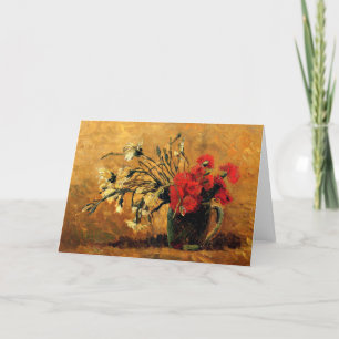 Carte De Remerciements Van Gogh - Jug aux oeillets rouges et blancs