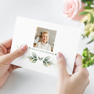 Carte De Remerciements Végétation aérienne Eucalyptus Célébration de la v