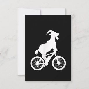 Carte De Remerciements Vélo de chèvre Rider Funny Goat Lover Graphisme