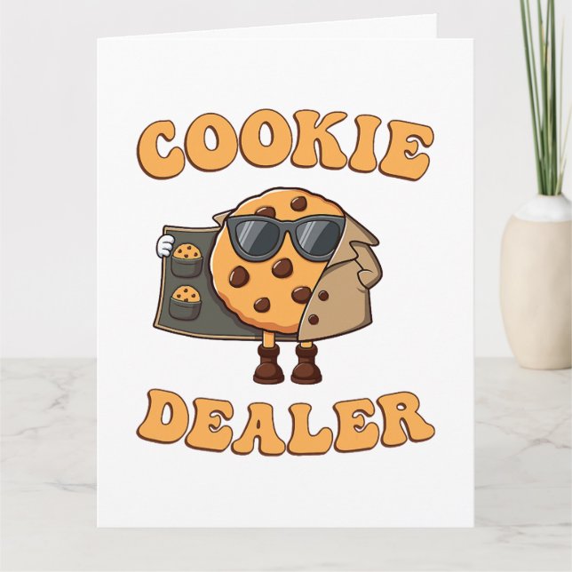 Carte De Remerciements Vendeur de biscuits drôle de cuisson (Devant)