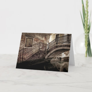 Carte De Remerciements VENETIAN SHADOWS Folded Card