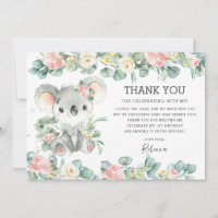 Verdure rose florale Cute Koala 1ère fille d'anniv