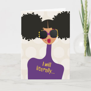 Carte De Remerciements Vérifiez vos amis forts - je vais littéralement