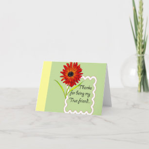 Carte De Remerciements véritable ami