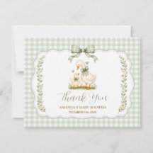 Vert sauge Silly Goose Baby Shower Floral Neutre