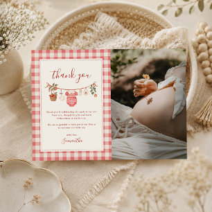 Carte De Remerciements Vêtements de bébé pour bébé pomme d'automne Corde