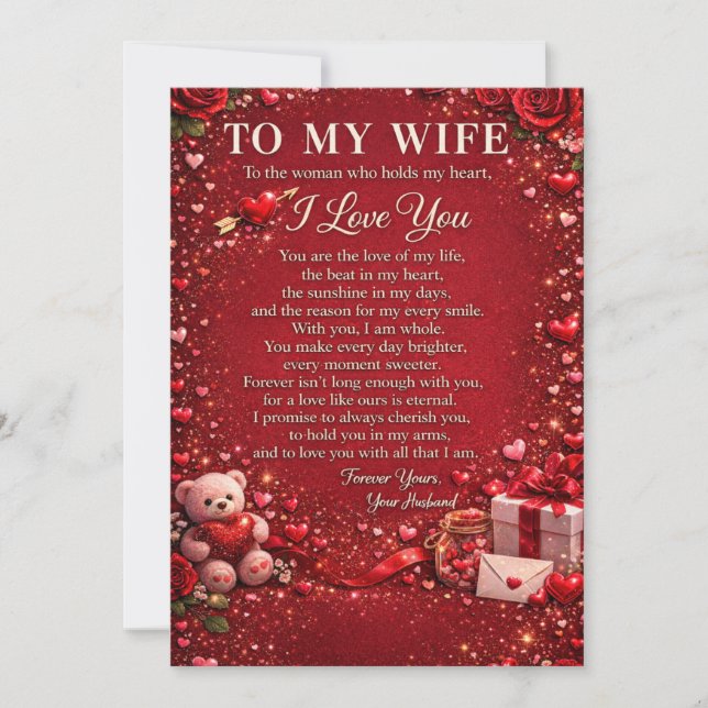 Carte De Remerciements Vibes de la Saint-Valentin  (Devant)