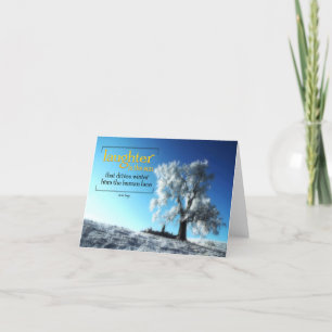 Carte De Remerciements Victor Hugo Citation Inspirationnelle "Rire"