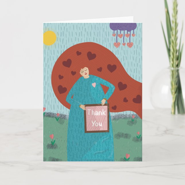 Carte de remerciements (vide) (Devant)