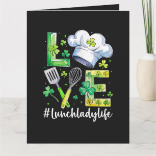 Carte De Remerciements Vie de Dame de Cantine Joyeux St Patrick