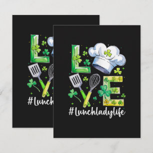 Carte De Remerciements Vie de Dame de Cantine Joyeux St Patrick
