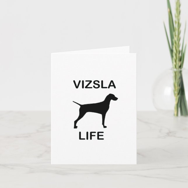 Carte De Remerciements vie de vizsla (Devant)