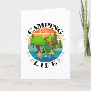 Carte De Remerciements Vie du camping