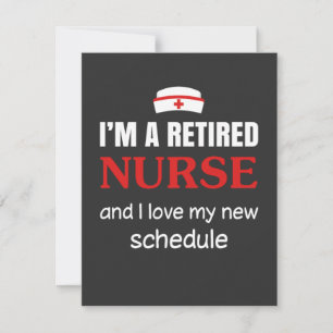 Carte De Remerciements Vie infirmière  Je Suis Une Infirmière Retraitée