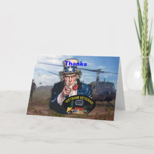 Carte De Remerciements Vietnam nam war veterans vets patch