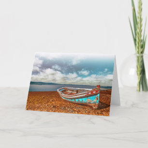 Carte De Remerciements Vieux Aiola. Bateau traditionnel portugais sur la