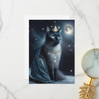 Carte De Remerciements Vinatge Royal Cat