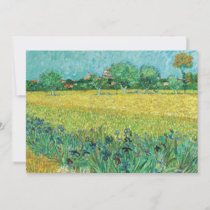 Carte De Remerciements Vincent van Gogh - Champ aux iris près d'Arles
