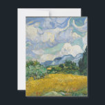 Carte De Remerciements Vincent van Gogh - Champ de blé avec cyprès<br><div class="desc">Vincent van Gogh - Champ de blé avec cyprès</div>