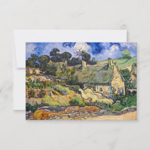 Carte De Remerciements Vincent Van Gogh - Chaumières à Cordeville