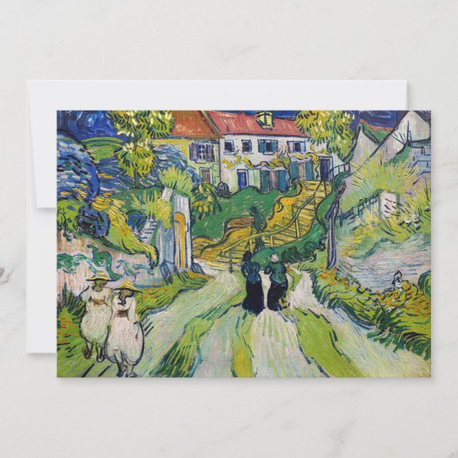 Carte De Remerciements Vincent van Gogh - Escalier à Auvers (Devant)