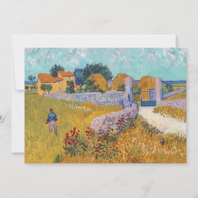 Carte De Remerciements Vincent van Gogh - Ferme en Provence (Devant)
