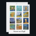 Carte De Remerciements Vincent Van Gogh - Grille des chefs-d'oeuvre<br><div class="desc">Vincent Van Gogh - Grille des chefs-d'oeuvre</div>
