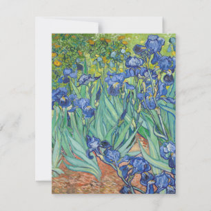 Carte De Remerciements Vincent Van Gogh - Irises 1889