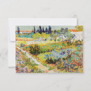 Carte De Remerciements Vincent van Gogh - Jardin à Arles