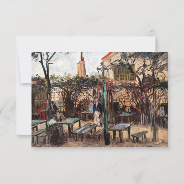 Carte De Remerciements Vincent Van Gogh - La Guinguette sur Montmartre (Devant)
