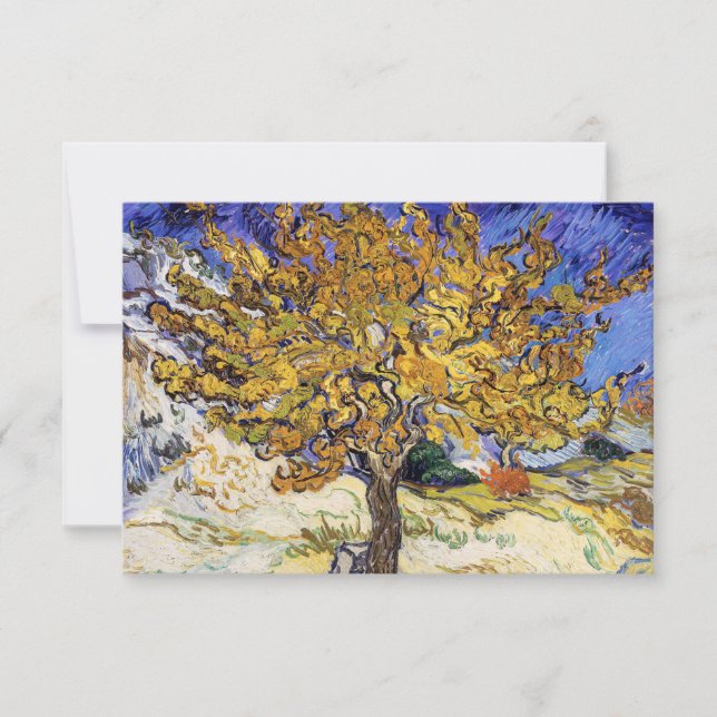 Carte De Remerciements Vincent van Gogh - Le Mulberry Tree (Devant)