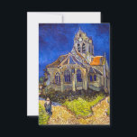 Carte De Remerciements Vincent van Gogh - L'église d'Auvers<br><div class="desc">L'église d'Auvers / l'Eglise à Auvers-sur-oise par Vincent Van Gogh en 1890</div>