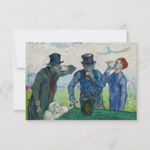 Carte De Remerciements Vincent van Gogh - Les Buveurs, d'après Daumier