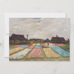 Carte De Remerciements Vincent van Gogh - Lits à fleurs en Hollande