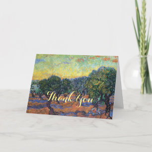 Carte De Remerciements Vincent Van Gogh Oliveraie Impressionnisme Art