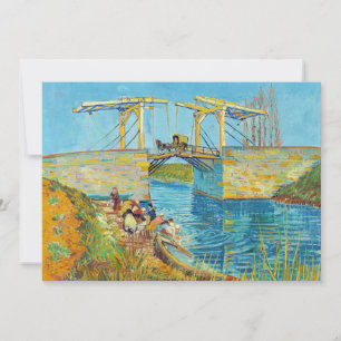 Carte De Remerciements Vincent van Gogh - Pont de Langlois à Arles #1