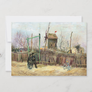 Carte De Remerciements Vincent van Gogh - Scène de rue à Montmartre