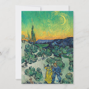 Carte De Remerciements Vincent van Gogh - Une promenade au crépuscule