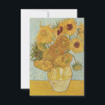 Carte De Remerciements Vincent van Gogh Vase de vie morte avec des tourne<br><div class="desc">Vincent van Gogh Vase de vie morte avec Carte de remerciements de tournesols</div>