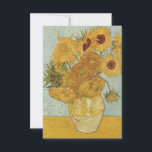 Carte De Remerciements Vincent van Gogh Vase de vie morte avec des tourne<br><div class="desc">Vincent van Gogh Vase de vie morte avec Carte de remerciements de tournesols</div>