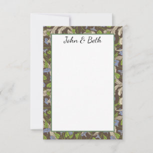 Carte De Remerciements Vins viennois Vintages victoriens avec des parfums