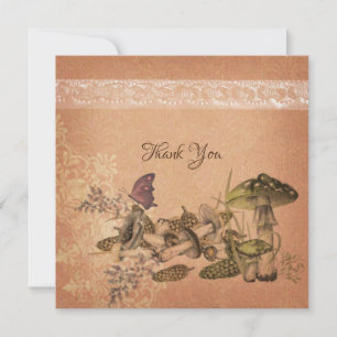 Carte de remerciements vintage