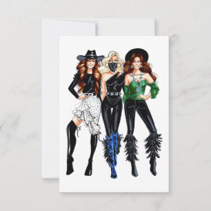 Carte de remerciements Vintage