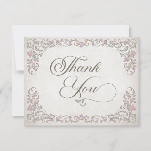 Carte De Remerciements Vintage bibliothèque livre histoire Fairy Tale Mar