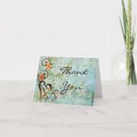 Carte de remerciements Vintage Chic Shabby