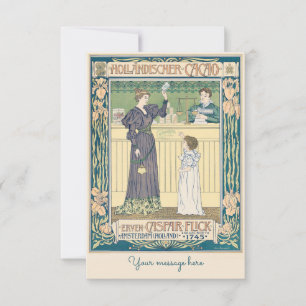 Carte De Remerciements Vintage mère et maman - Fête des mères